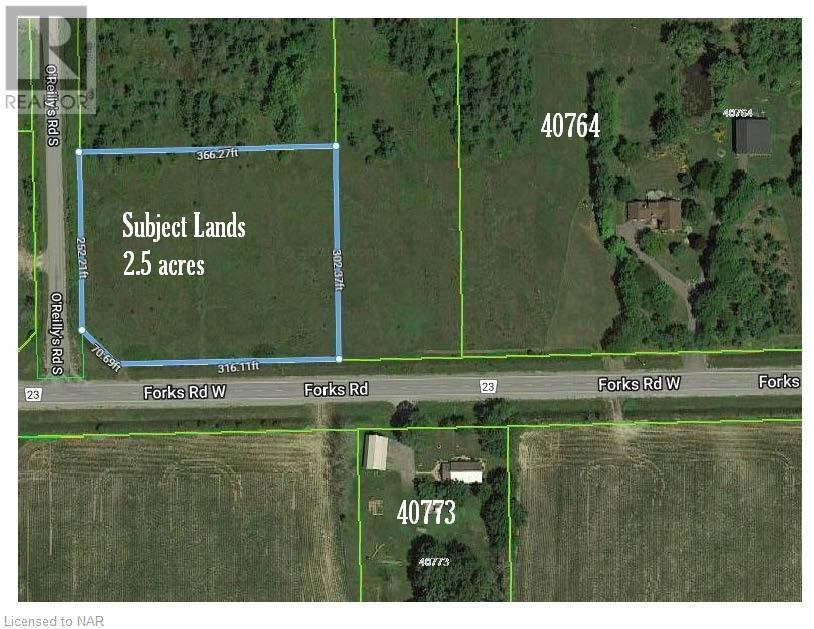 V/L NE CORNER OF FORKS RD W & O'REILLY'S RD S, wainfleet, Ontario